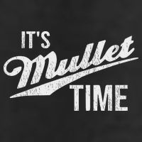 It's Mullet Time, Funny Redneck Mullet 7 Panel Mesh Trucker Snapback Hat