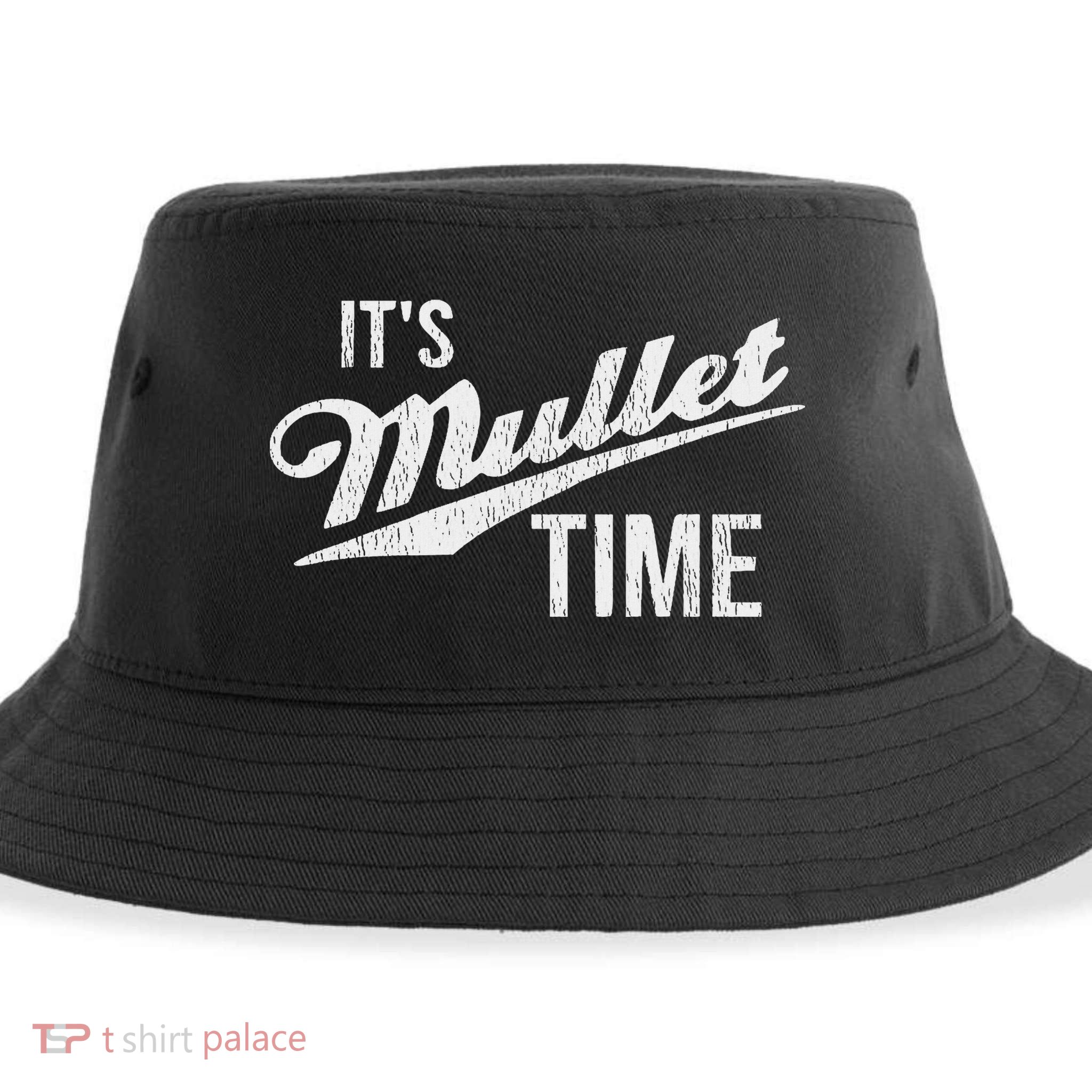 It's Mullet Time, Funny Redneck Mullet Sustainable Bucket Hat