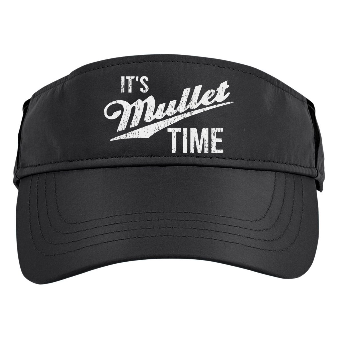 It's Mullet Time, Funny Redneck Mullet Adult Drive Performance Visor