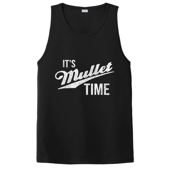 It's Mullet Time, Funny Redneck Mullet PosiCharge Competitor Tank