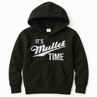 It's Mullet Time, Funny Redneck Mullet Kids Hoodie