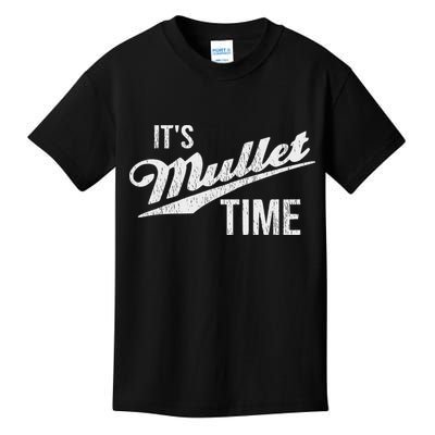 It's Mullet Time, Funny Redneck Mullet Kids T-Shirt
