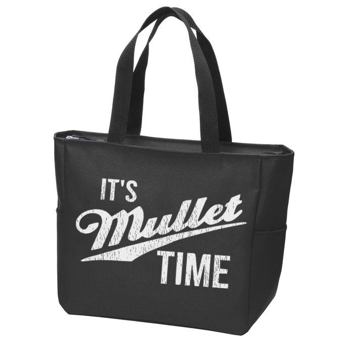 It's Mullet Time, Funny Redneck Mullet Zip Tote Bag