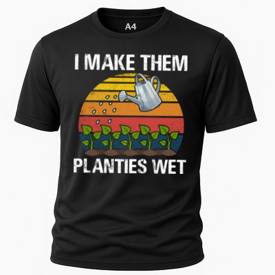 I Make Them Planties Wet Funny Gardening Saying Gift Performance Shirt