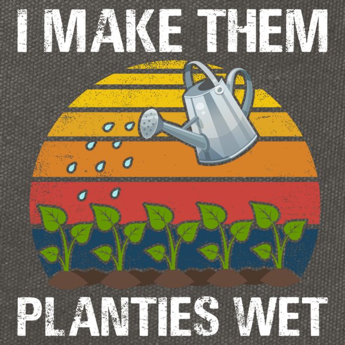 I Make Them Planties Wet Funny Gardening Saying Gift Cotton Canvas Backpack