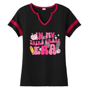 In My Third Grade Era Back To School 3rd Grade Retro Groovy Ladies Halftime Notch Neck Tee