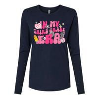 In My Third Grade Era Back To School 3rd Grade Retro Groovy Womens Cotton Relaxed Long Sleeve T-Shirt