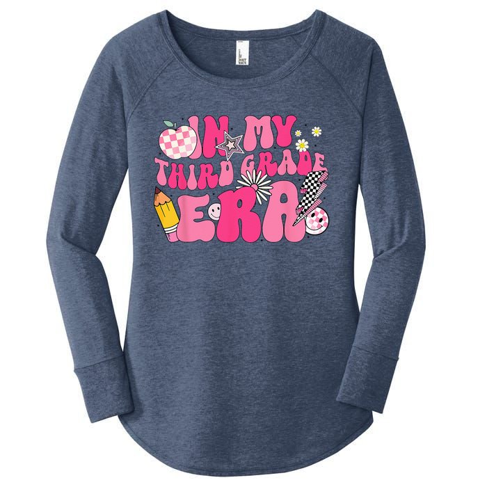 In My Third Grade Era Back To School 3rd Grade Retro Groovy Women's Perfect Tri Tunic Long Sleeve Shirt