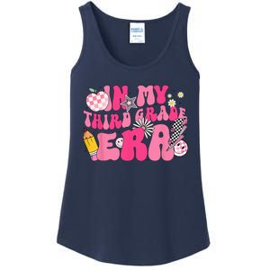 In My Third Grade Era Back To School 3rd Grade Retro Groovy Ladies Essential Tank