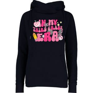 In My Third Grade Era Back To School 3rd Grade Retro Groovy Womens Funnel Neck Pullover Hood