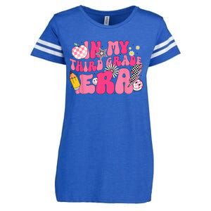 In My Third Grade Era Back To School 3rd Grade Retro Groovy Enza Ladies Jersey Football T-Shirt