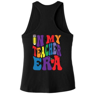 In My Teacher Era Favorite Teacher Gift Teacher’S Day Gift Custom School Teac Ladies PosiCharge Tri-Blend Wicking Tank