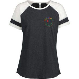 In My Teacher Era Favorite Teacher Gift Teacher’S Day Gift Custom School Teac Enza Ladies Jersey Colorblock Tee