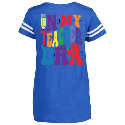 In My Teacher Era Favorite Teacher Gift Teacher’S Day Gift Custom School Teac Enza Ladies Jersey Football T-Shirt