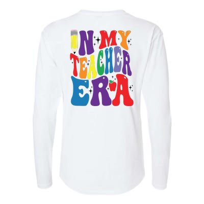 In My Teacher Era Favorite Teacher Gift Teacher’S Day Gift Custom School Teac Womens Cotton Relaxed Long Sleeve T-Shirt