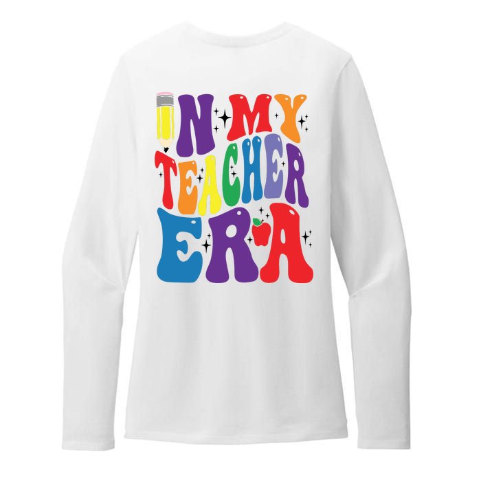 In My Teacher Era Favorite Teacher Gift Teacher’S Day Gift Custom School Teac Womens CVC Long Sleeve Shirt