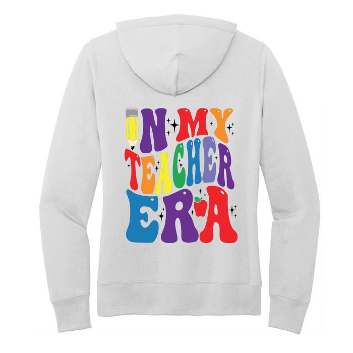 In My Teacher Era Favorite Teacher Gift Teacher’S Day Gift Custom School Teac Women's Pullover Hoodie