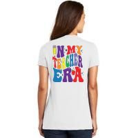 In My Teacher Era Favorite Teacher Gift Teacher’S Day Gift Custom School Teac Women's V-Neck T-Shirt