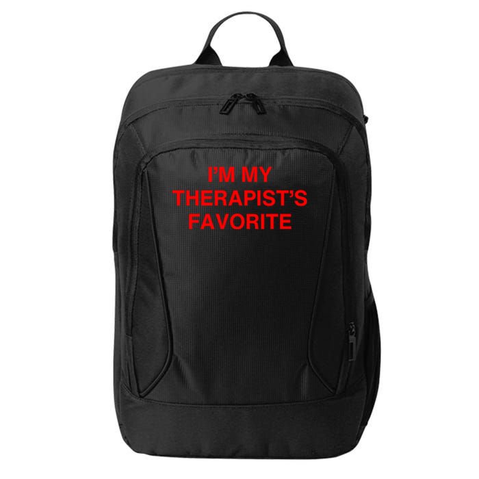 Im My Therapists Favorite Saying Quote City Backpack