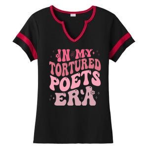 In My Tortured Poets Era Pink Groovy Ladies Halftime Notch Neck Tee