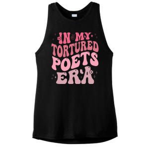 In My Tortured Poets Era Pink Groovy Ladies PosiCharge Tri-Blend Wicking Tank