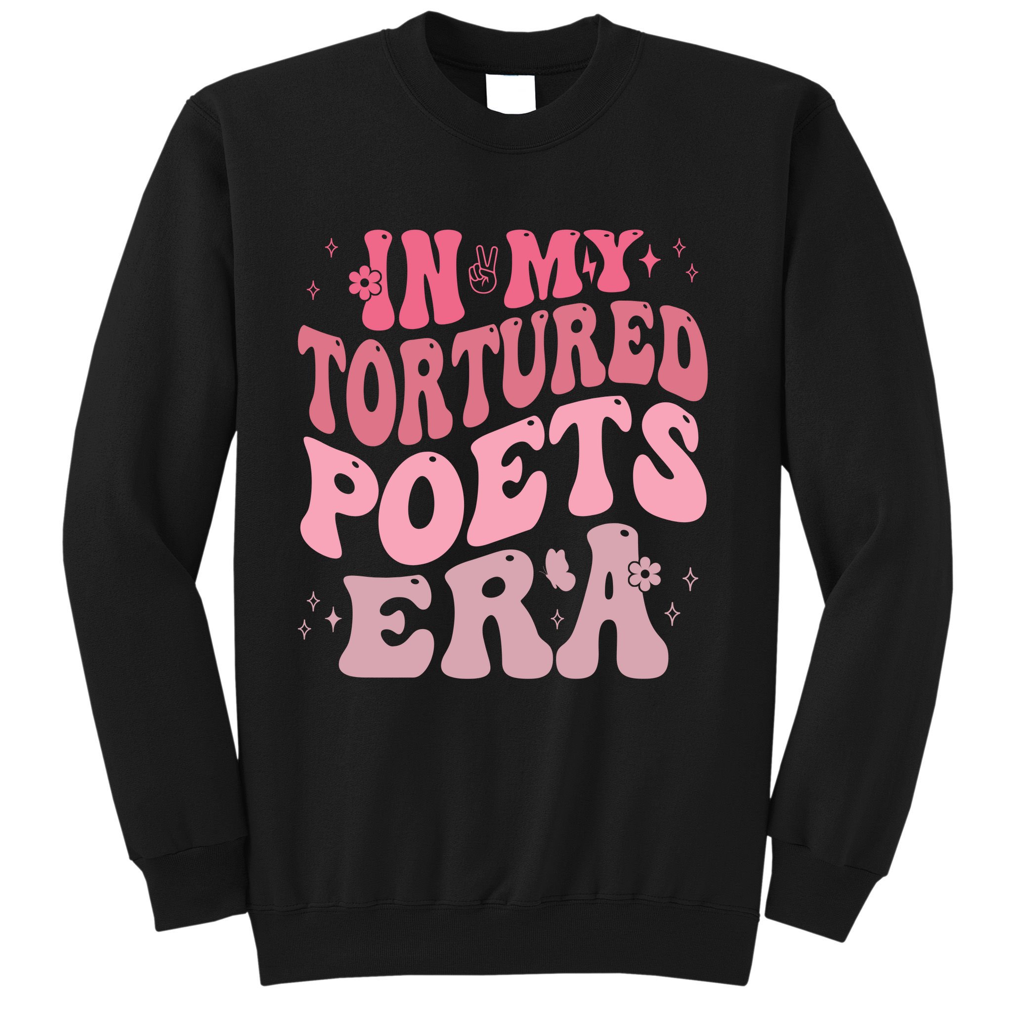 In My Tortured Poets Era Pink Groovy Sweatshirt
