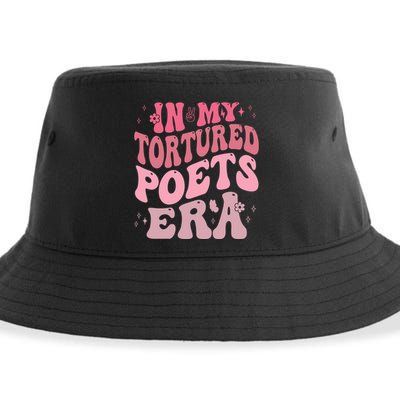 In My Tortured Poets Era Pink Groovy Sustainable Bucket Hat