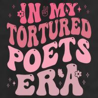 In My Tortured Poets Era Pink Groovy Adult Drive Performance Visor