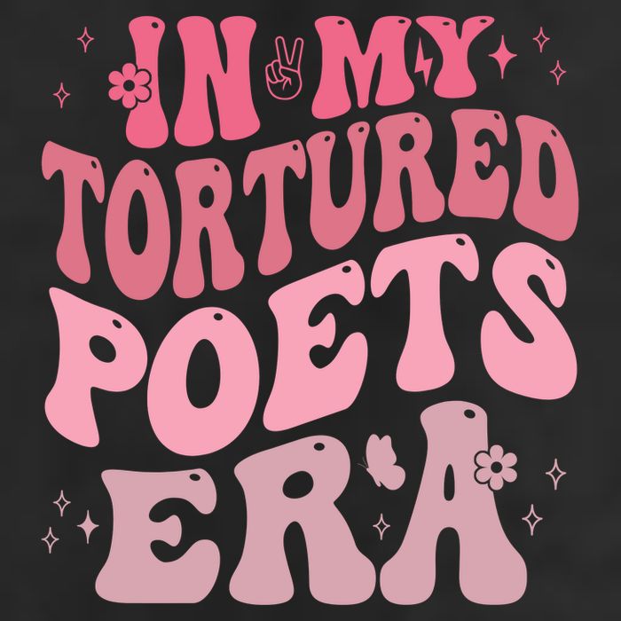 In My Tortured Poets Era Pink Groovy Adult Drive Performance Visor