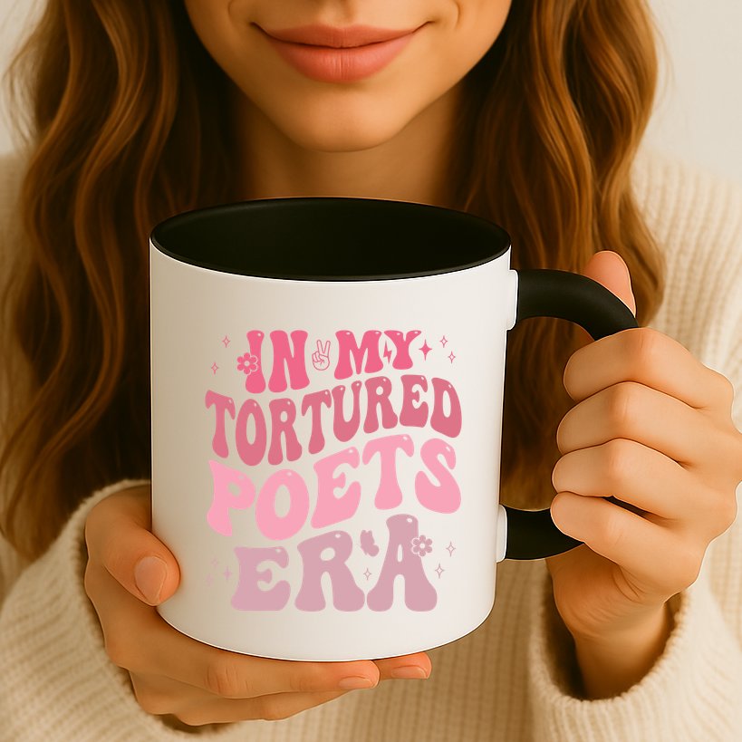 In My Tortured Poets Era Pink Groovy Mug