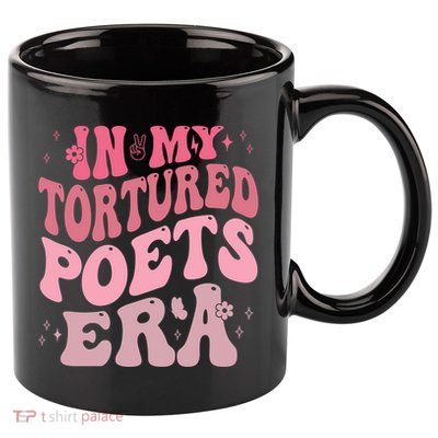 In My Tortured Poets Era Pink Groovy 11oz C Handle Ceramic Mug