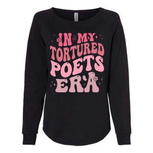 In My Tortured Poets Era Pink Groovy Womens California Wash Sweatshirt