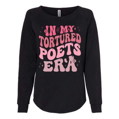 In My Tortured Poets Era Pink Groovy Womens California Wash Sweatshirt