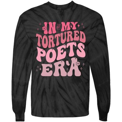 In My Tortured Poets Era Pink Groovy Tie-Dye Long Sleeve Shirt