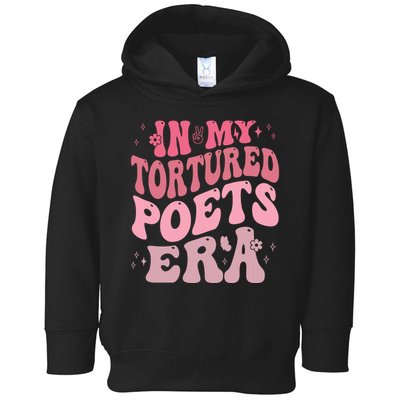 In My Tortured Poets Era Pink Groovy Toddler Hoodie