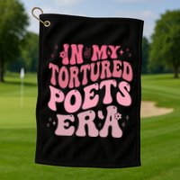 In My Tortured Poets Era Pink Groovy Golf Towel