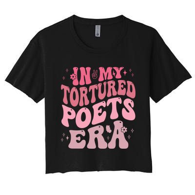 In My Tortured Poets Era Pink Groovy Crop Top