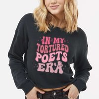 In My Tortured Poets Era Pink Groovy Cropped Pullover Crew