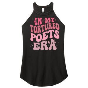 In My Tortured Poets Era Pink Groovy Women's Perfect Tri Rocker Tank