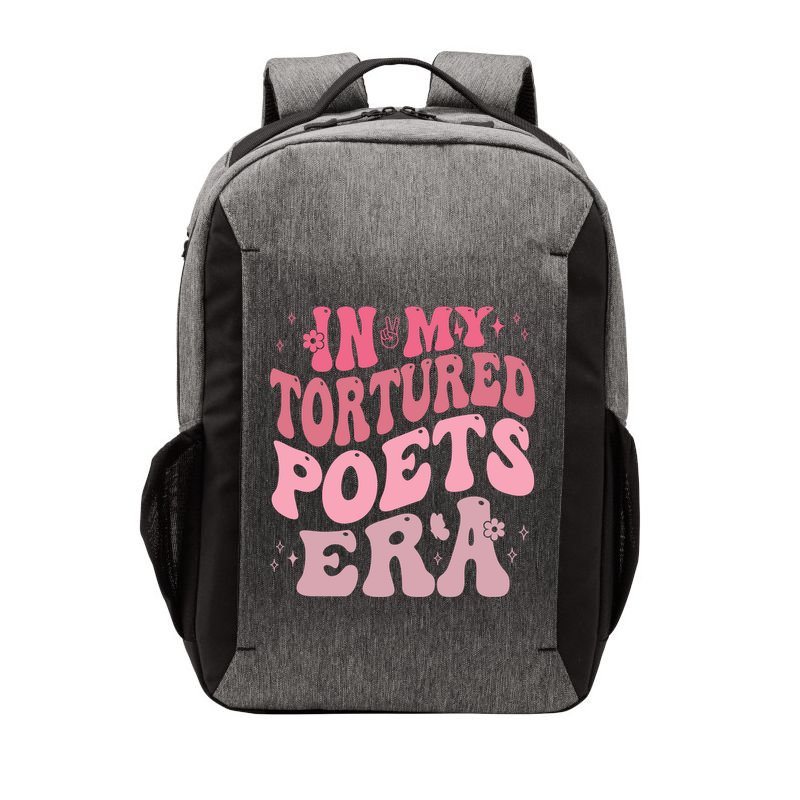 In My Tortured Poets Era Pink Groovy Vector Backpack