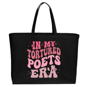 In My Tortured Poets Era Pink Groovy Cotton Canvas Jumbo Tote