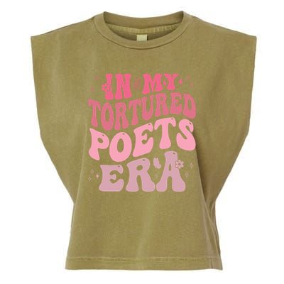 In My Tortured Poets Era Pink Groovy Garment-Dyed Women's Muscle Tee