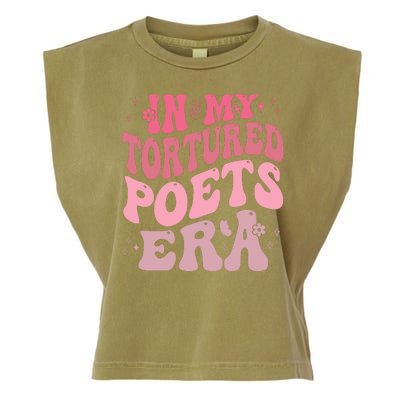 In My Tortured Poets Era Pink Groovy Garment-Dyed Women's Muscle Tee