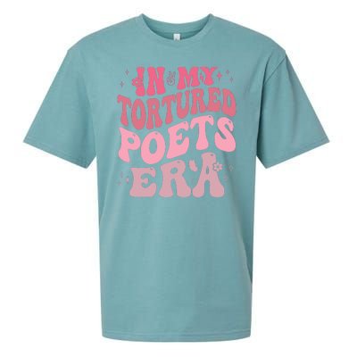 In My Tortured Poets Era Pink Groovy Sueded Cloud Jersey T-Shirt