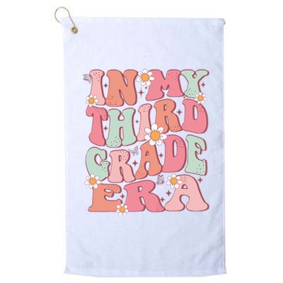 In My Third Grade Era Girl Cute Back To School 3rd Grade Era Platinum Collection Golf Towel