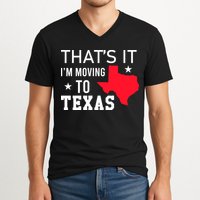 Im Moving To Texas V-Neck T-Shirt