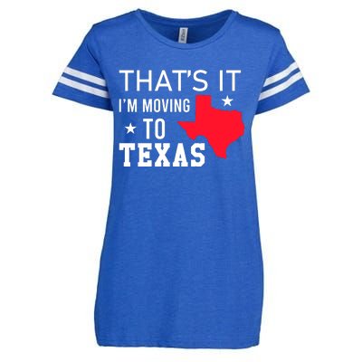 Im Moving To Texas Enza Ladies Jersey Football T-Shirt