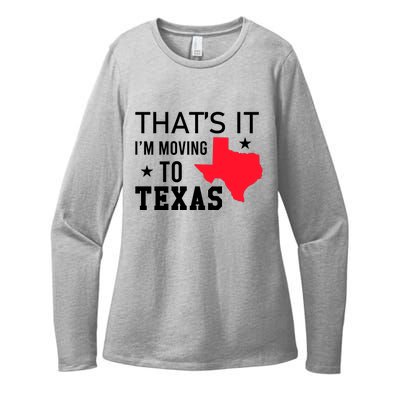 Im Moving To Texas Womens CVC Long Sleeve Shirt