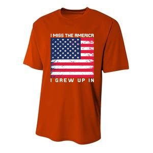 I Miss The America I Grew Up In Grunge Gift Youth Performance Sprint T-Shirt