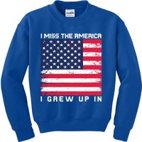 I Miss The America I Grew Up In Grunge Gift Kids Sweatshirt